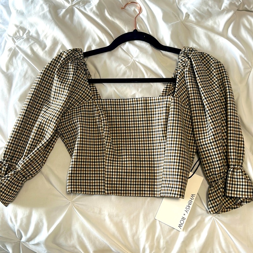 Whimsy + Row company. Plaid too. Size small. Never worn